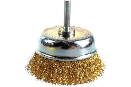 Щетка чашечная 75 мм, латунированная стальная проволока 0,3 мм ЗУБР 3525-075_z02
