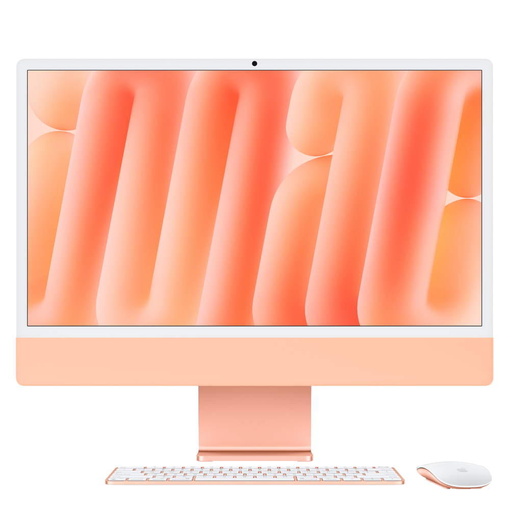 Моноблок Apple iMac 4.5K 24" (M4, 10 CPU/10 GPU, 2024) 32/2TB, Orange (Оранжевый)