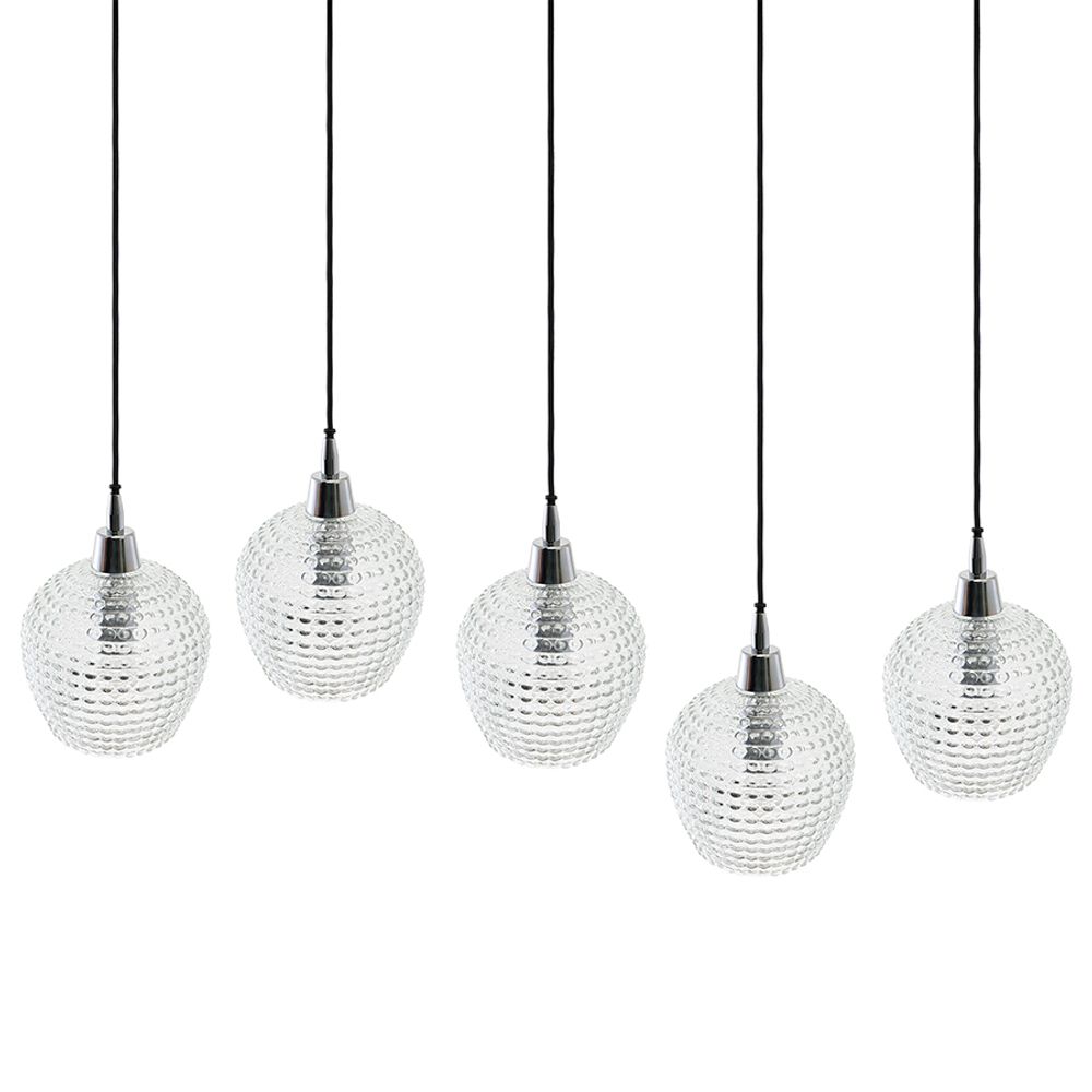 Светильник подвесной каскадный Aurora, 110х18 см, прозрачный