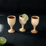 Набор деревянных рюмок (стопок) из дерева сибирский кедр RN5