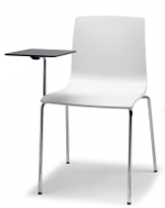 Стул с пюпитром для конференц-зала Scab Design Alice, хром, лен