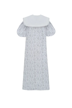 Платье Алиса серо-голубое