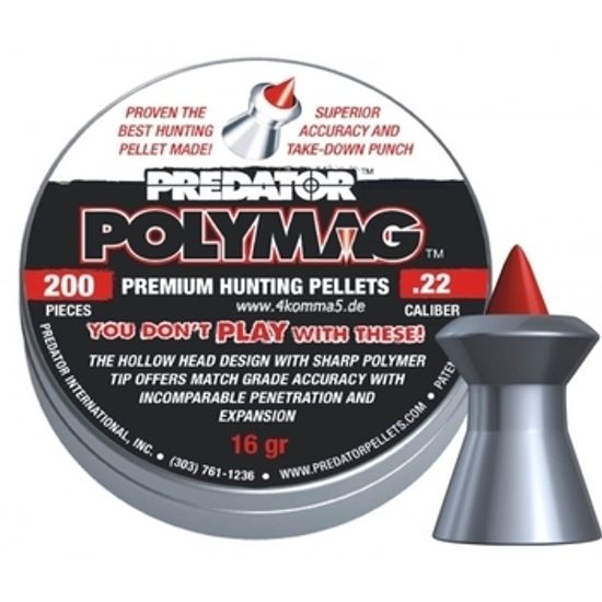 Пули JSB Predator POLYMAG 4,5 мм 0,52 г 200 шт