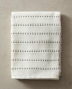 ZARA HOME МАХРОВОЕ КУХОННОЕ ПОЛОТЕНЦЕ, БЕЛЫЙ