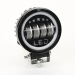 Фара светодиодная LED 1 шт 5500 К 12 -24 V фара противотуманная ангельские глазки, 20 W , с линзой, с ДХО,