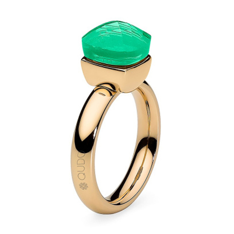 Кольцо Qudo Firenze smaragd 18 мм 610400/17.8 G/G