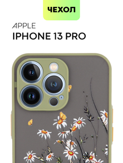 Чехол BROSCORP для Apple iPhone 13 Pro оптом (арт. IP13PRO-ST-TPU-KHAKI-PRINT)