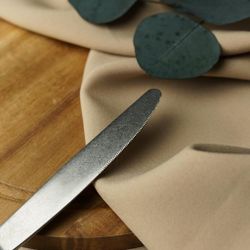 Нож столовый 23 см матовый серый цвет Vintage Style Noble [12]