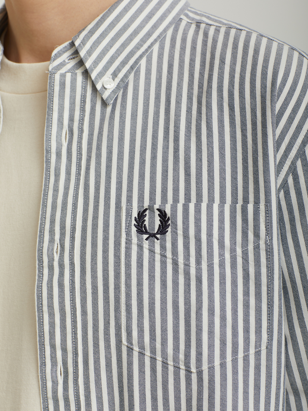 Мужская Рубашка Stripe Oxford