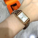 KANGOL Possession Collection Quartz Movement Stainless Steel Watchband Watch Women"s Watch White Dial