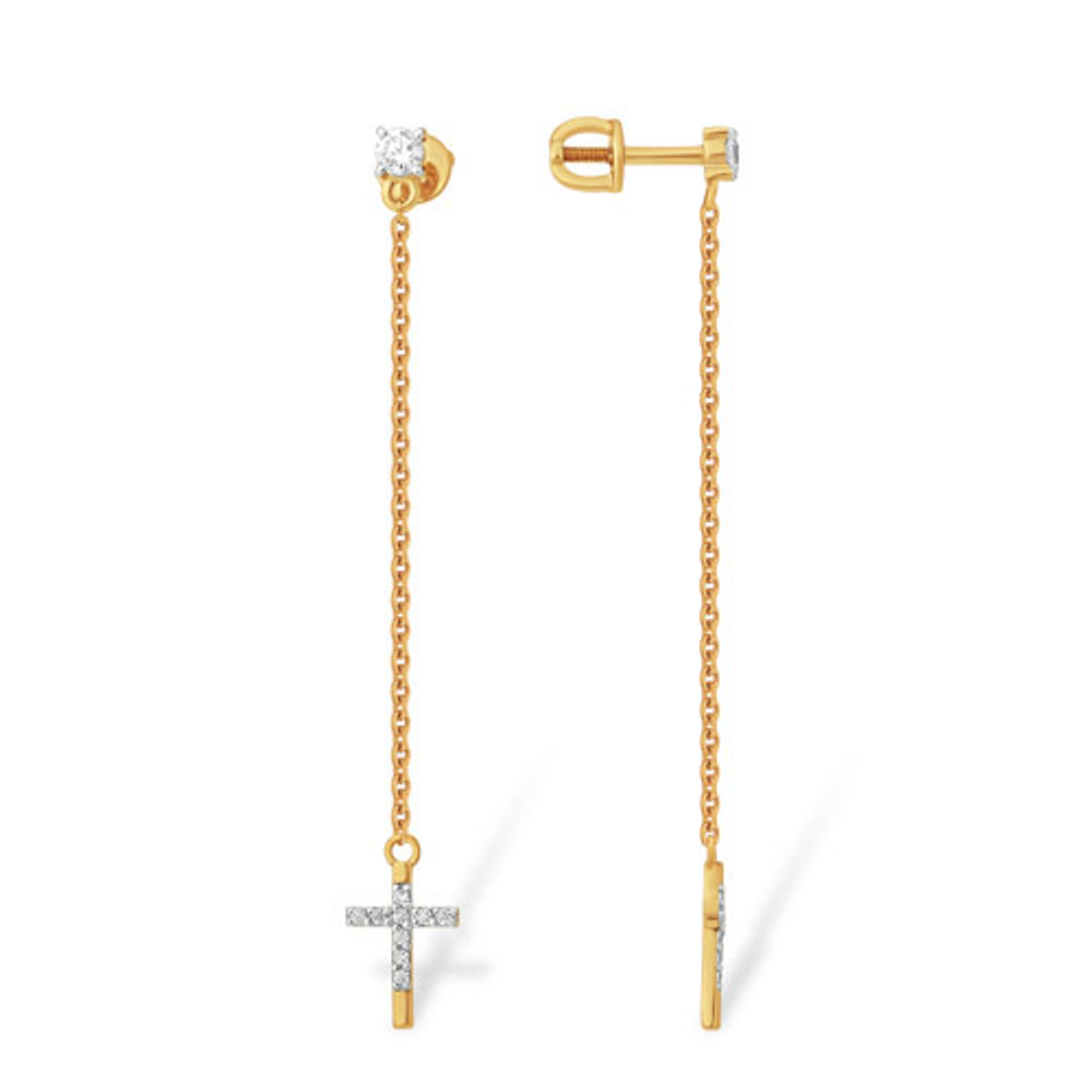 Серьги из золота 585 пробы
