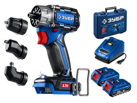 Дрель-шуруповерт аккумуляторная ЗУБР DB-50-22-H3 КОМПАКТ Комби #2 (2 АКБ, кейс)