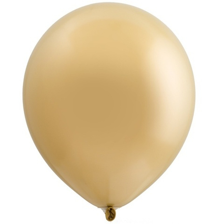 Воздушные шары Весёлая Затея, хром золото, 25 шт. размер 12" #1102-1814