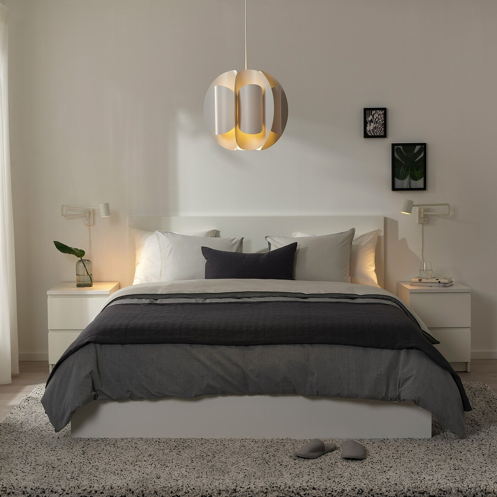 Подвесной светильник IKEA TRUBBNATE / HEMMA (ТРЮББНАТЕ / ХЕММА), Белый, 38 см