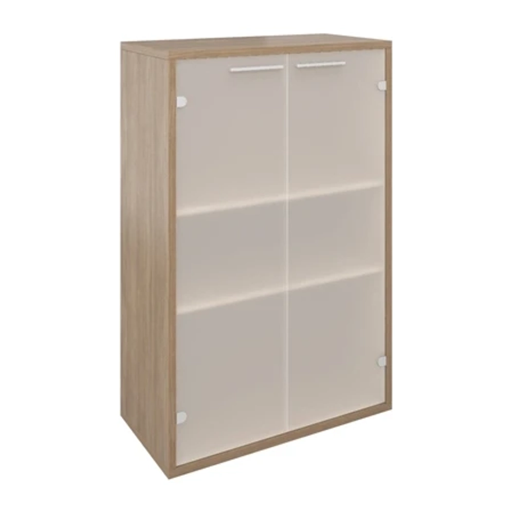 Шкаф низкий с матовым стеклом ДУБЛИН