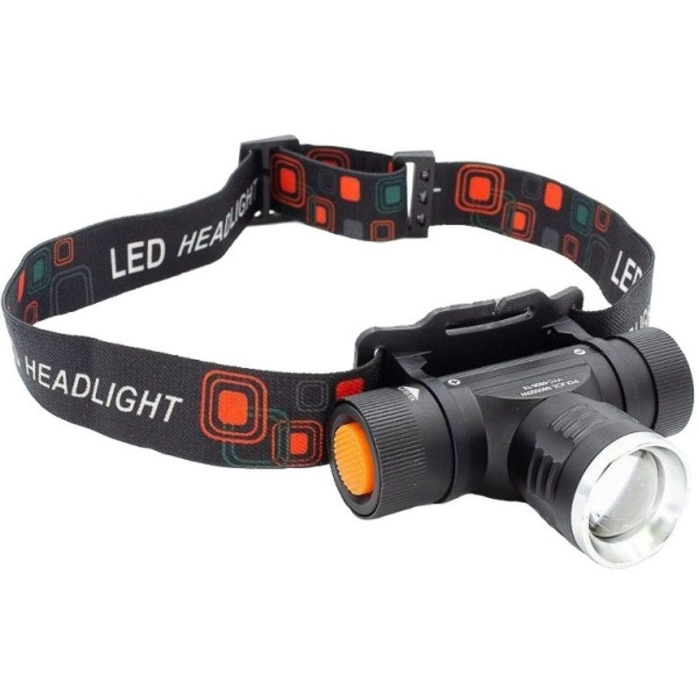 Фонарь Налобный YYC-5808-T6 / HT-560-1 Съёмный c Зумом 3 режима 1х18650 Cree T6 micro USB