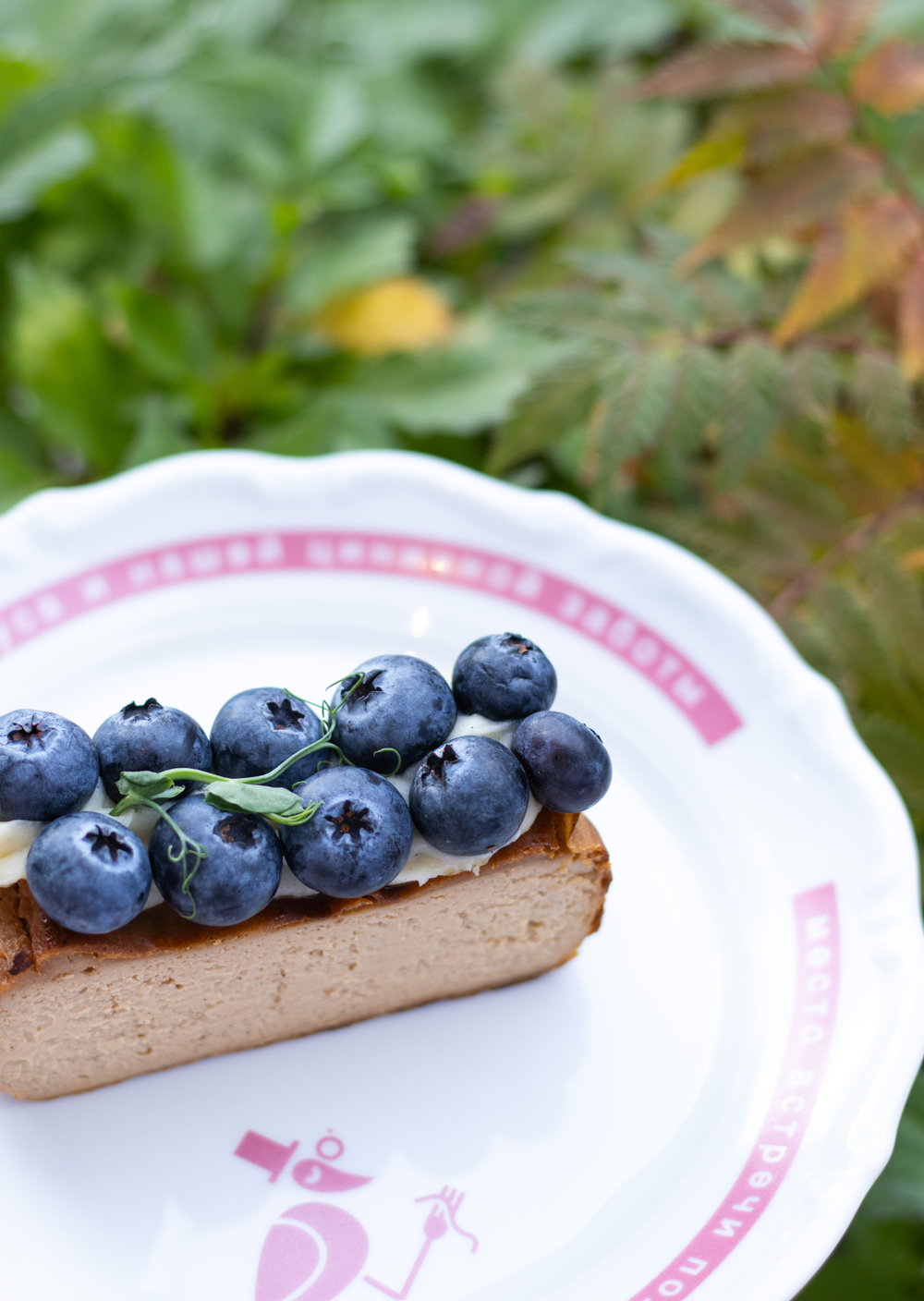 ЧИЗКЕЙК "ТОПЛЕНОЕ МОЛОКО" С ГОЛУБИКОЙ