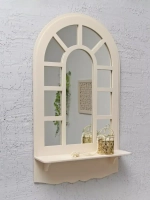 Зеркало на стену с полкой