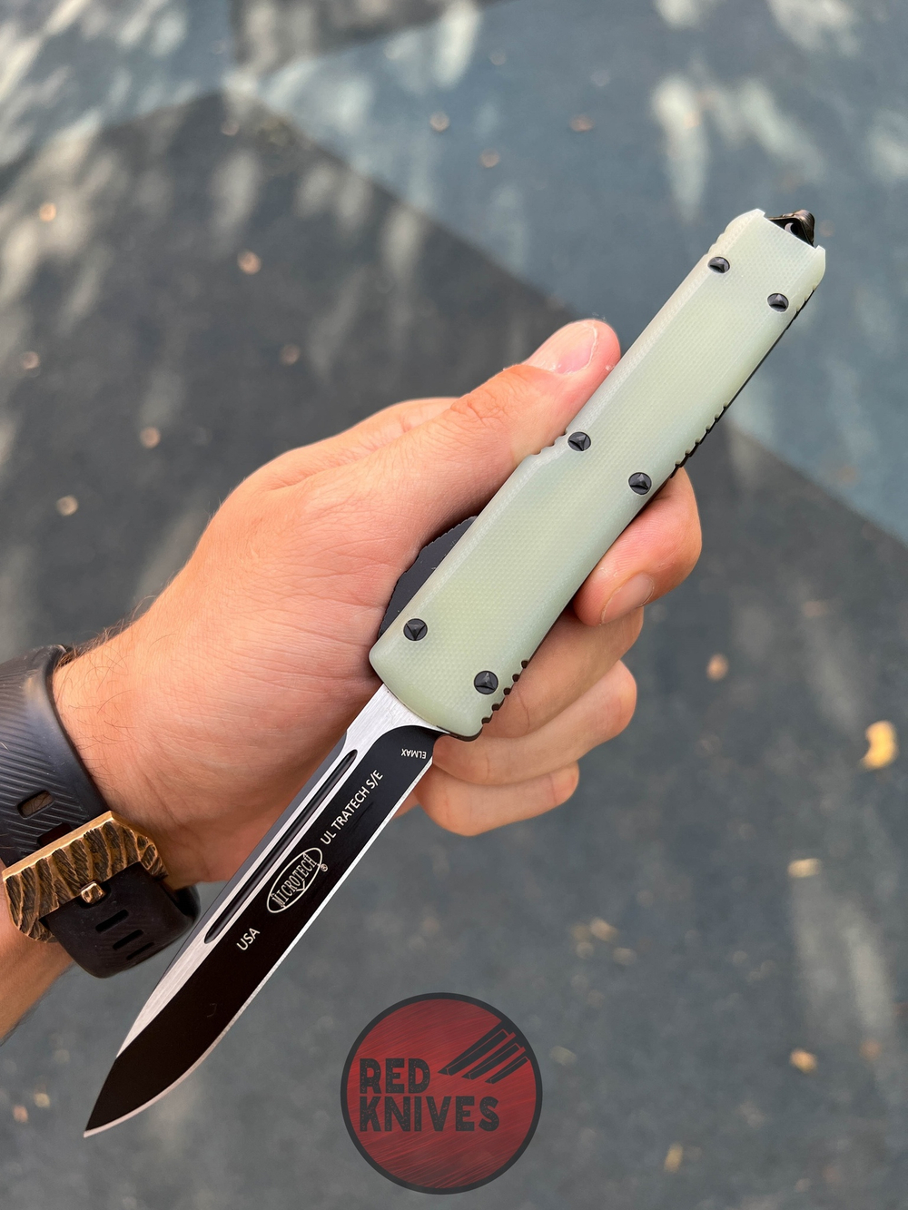 Нож Microtech Ultratech G10 S/E - рукоять светлый G10, клинок стандартный RK-345