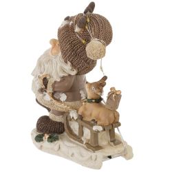 GAEM Фигурка декоративная "Дед Мороз", с подсветкой (3хLR44,н/п), L1, L11 W6,5 H12,5 см, 2в.