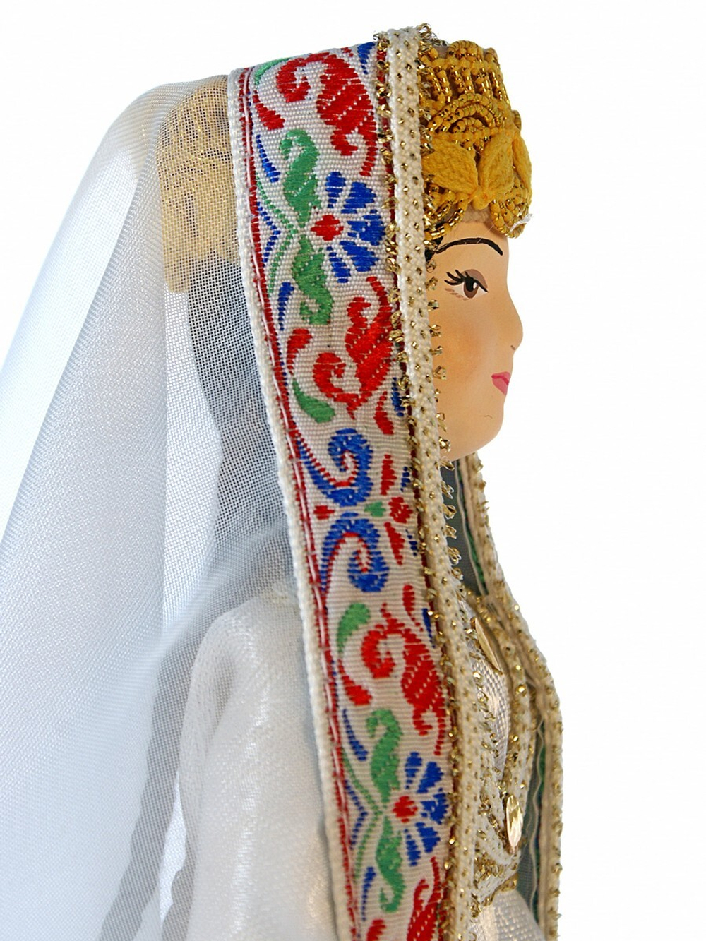 Кукла коллекционная девушка в свадебном наряде. Таджикистан