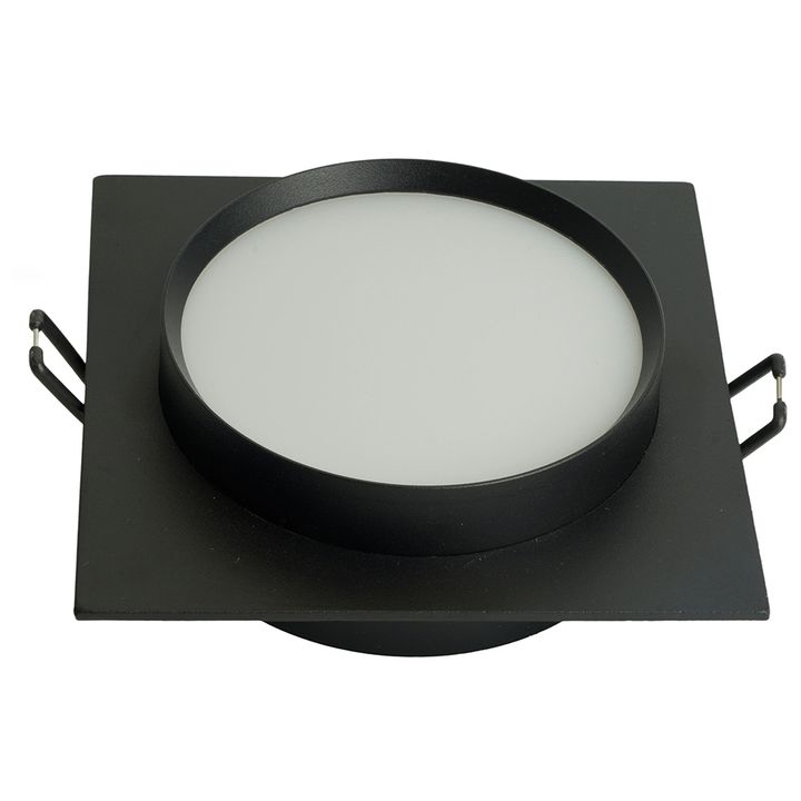 Светильник встраиваемый Feron DL506 потолочный GX53 черный круг 51357