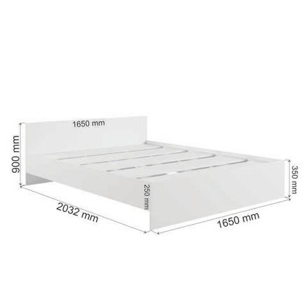 МС Мадера Кровать без ящ. М1600 с дсп 1600*2000 б/матр. (лдсп кашемир)
