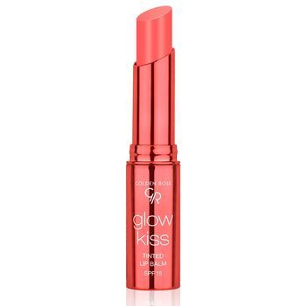 Тинт-бальзам для губ Golden Rose GLOW KISS TINTED LIP BALM SPF 15 тон 04 Peach Shake.