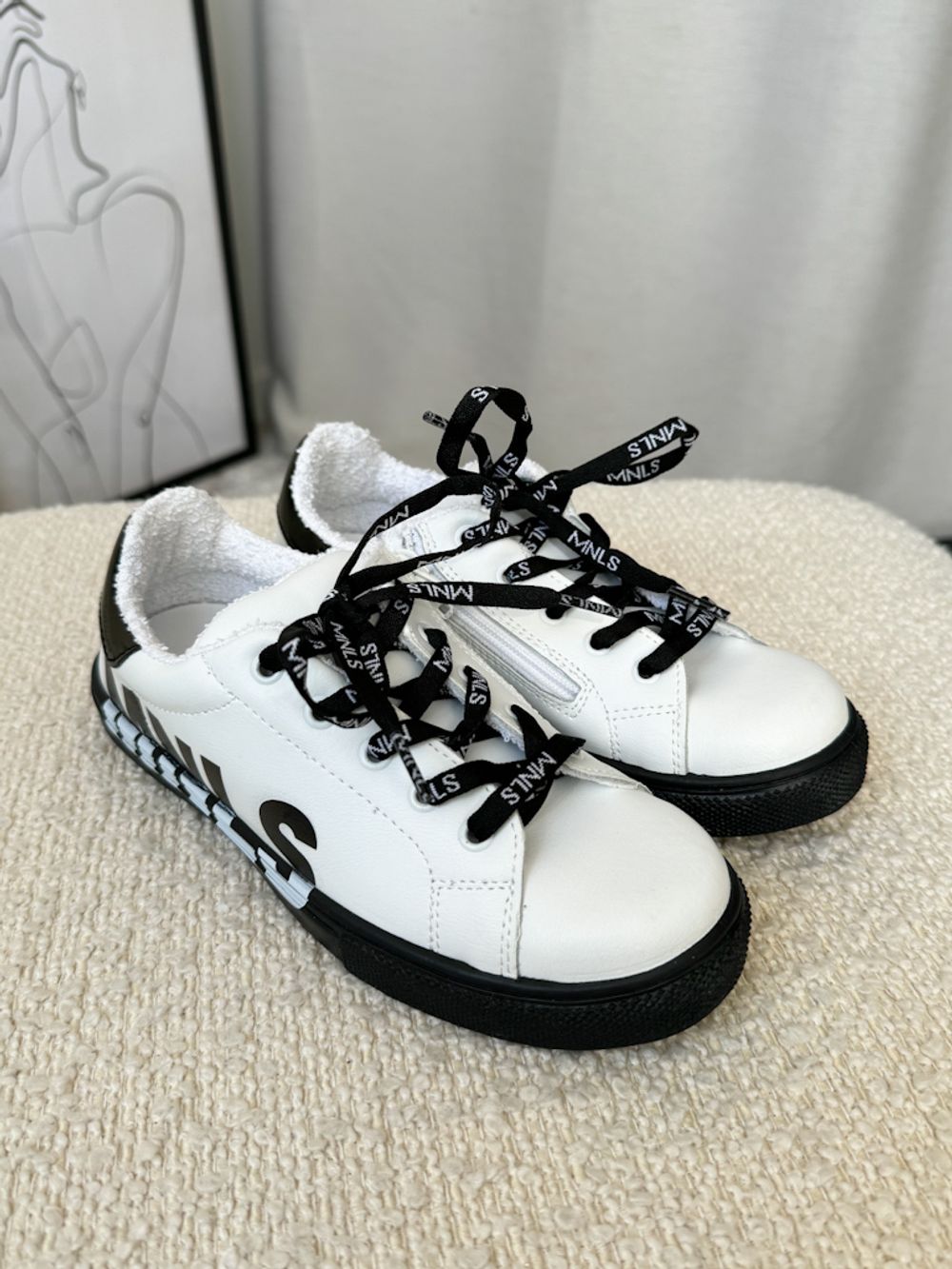 Кожаные кеды Monnalisa, 34