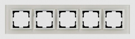 Рамка на 5 постов Mono Electric Style Glass 107-710000-164