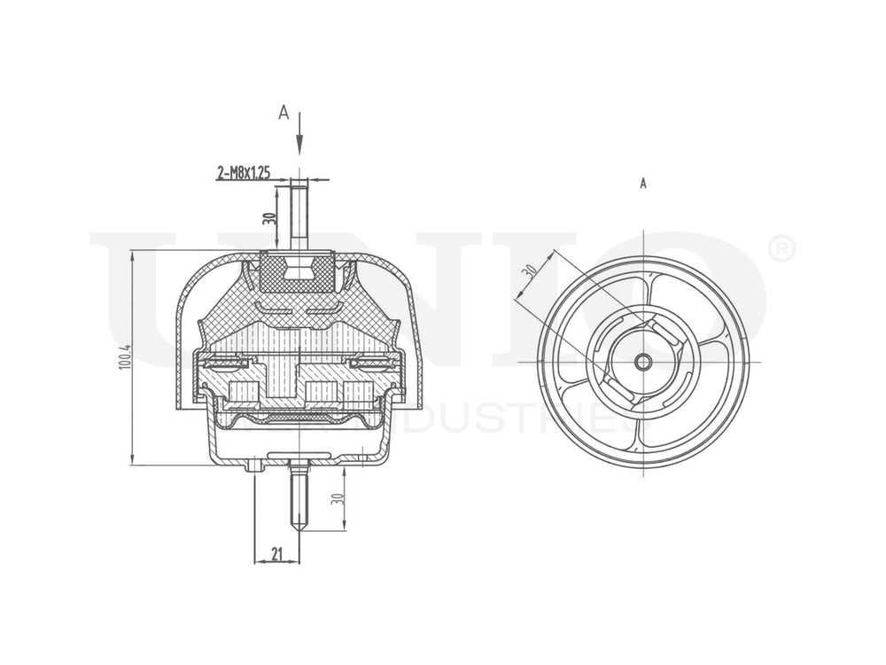 Опора двигателя UNIO RMP-15012