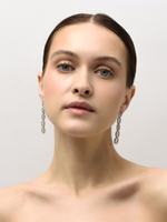 Серьги "Gess shine long" Silver