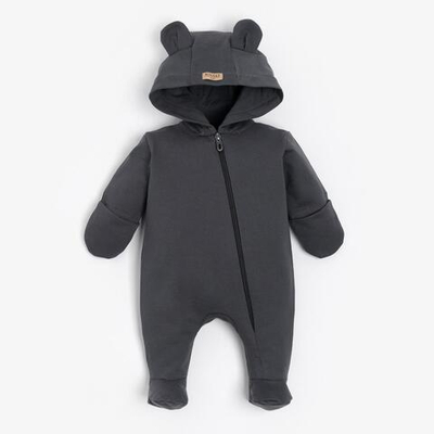 Комбинезон детский, цвет графитовый, р. 68-74 9308440 (MINAKU)