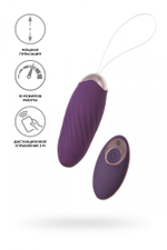 Виброяйцо с имитацией фрикций фиолетовое 9 см