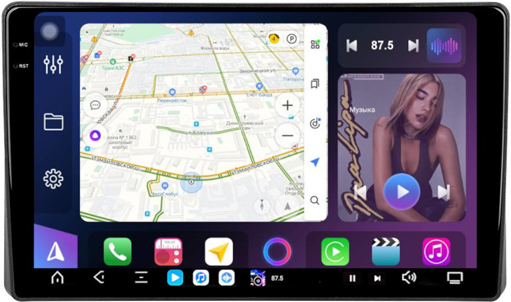 Магнитола для Toyota Raize 2019-2023+, Daihatsu Rocky - FarCar GX10-9643 монитор 10.36" 2K QLED на Android 14, TS20, 6+128Гб, CarPlay, 4G SIM-слот