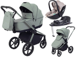 Детская коляска Rant Flex Therm Soft 4 в 1 с автокреслом Miro Black и база Forest Green