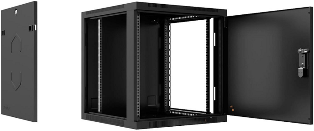Шкаф настенный 19", 15U Cabeus SH-05F-15U60/45m-R-BK