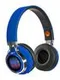 Наушники беспроводные LuazON RX-1 TM-021, накладные, BT 4.2, 250 мАч, LED, FM,microSD,синие