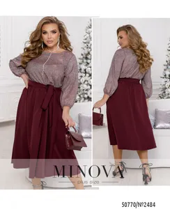 Платье 2484-бордо Minova