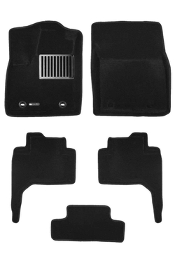 Коврики салона для TOYOTA Land Cruiser 300 2021- с креп. Euromat 3D Lux черные. Арт. EM3D-005109