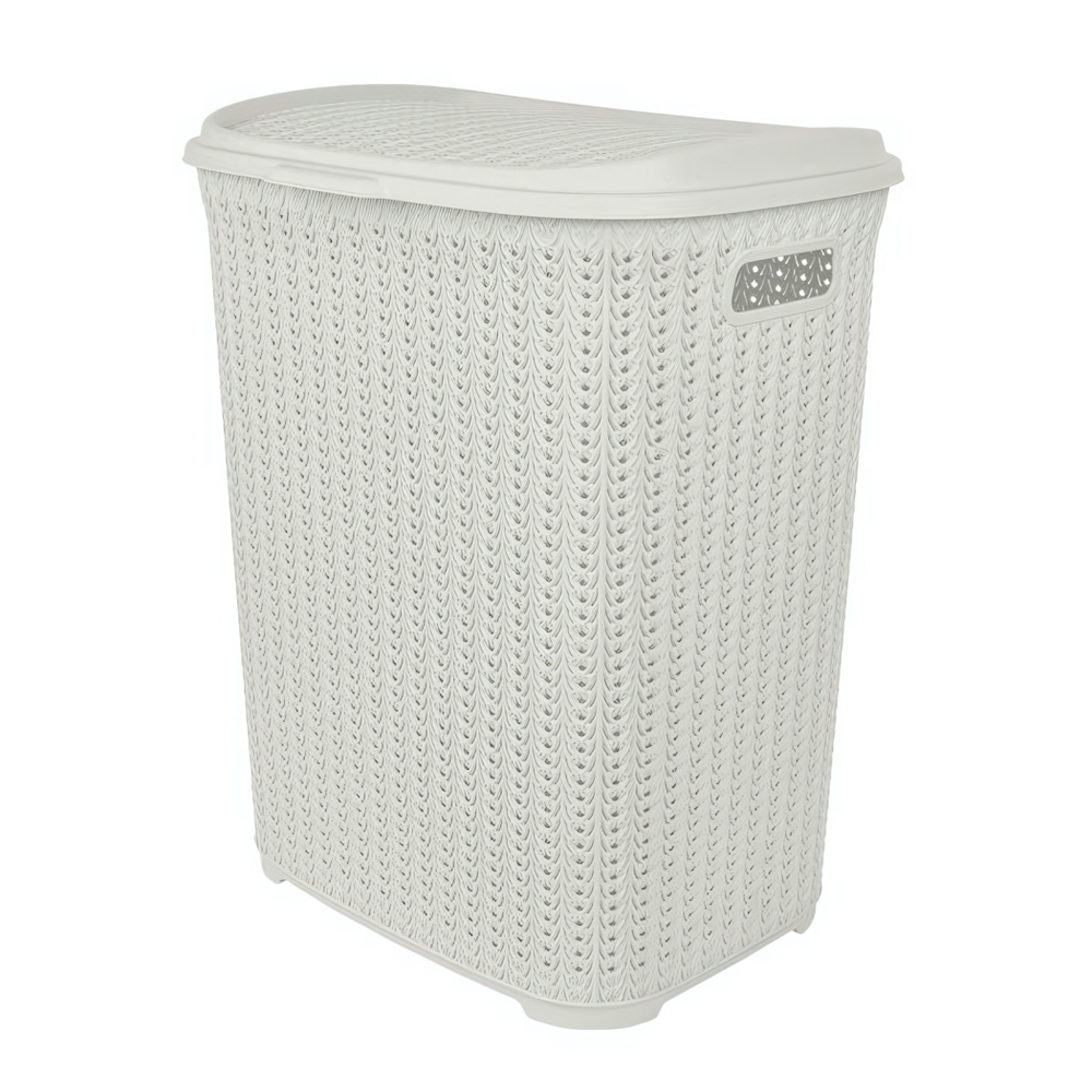 Корзина для белья Plast Team Melange 65л 463х406х507 мм молочный туман