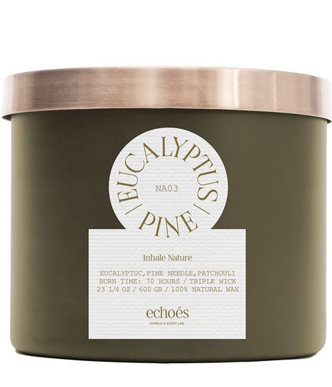 Eucalyptus & Pine, свеча Inhale Nature collection, Echoes