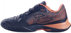Женские теннисные кроссовки Babolat Jet Mach 3 All Court Women - black/living coral - Black Multikolor