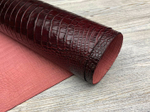Crocco Bagon Burgundy (0,8-1,0 мм), цв. Бордовый, натуральная кожа