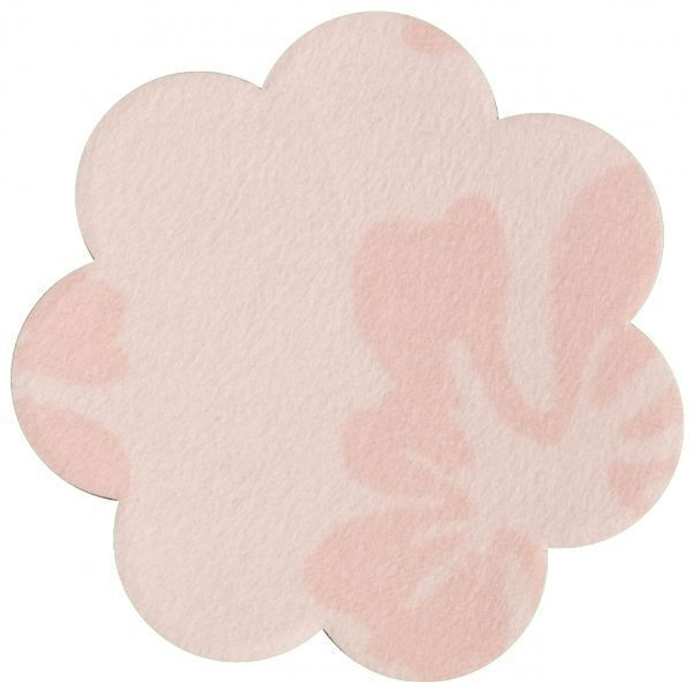 Наклейки на соски в форме цветов - 4 пары (Цвет: телесный)