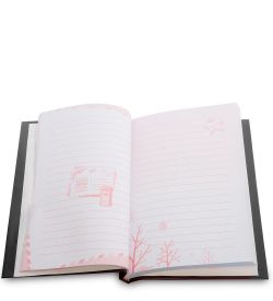 NB-57/1 Блокнот с ручкой «Записки путешественника» в коробке с замком