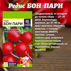 Набор семян редиса: лучшие сорта для урожая в вашем саду. Семена Алтая