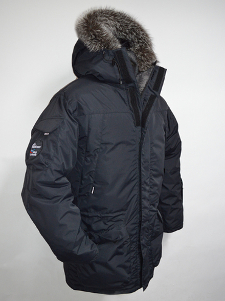 Опушка капюшона куртки Аляска из натурального меха Блюфроста