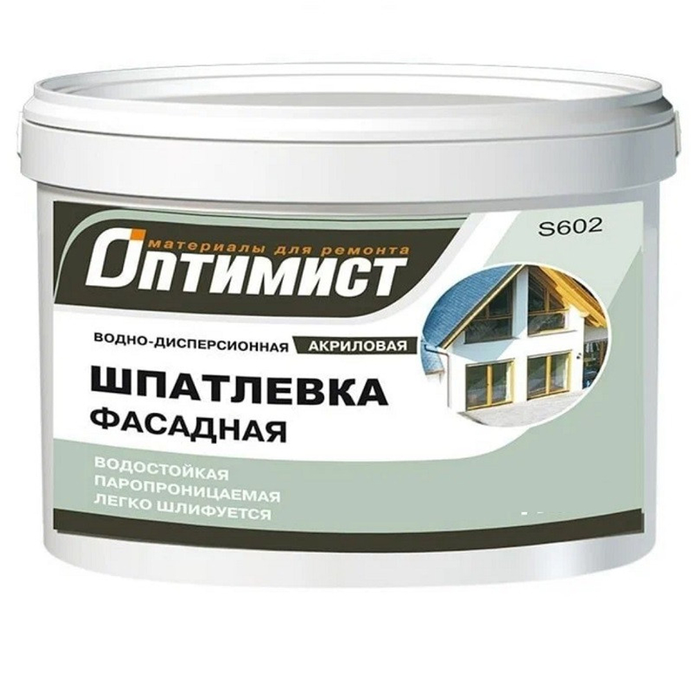 Шпатлевка фасадная акриловая Оптимист OPS007 S602 5 кг