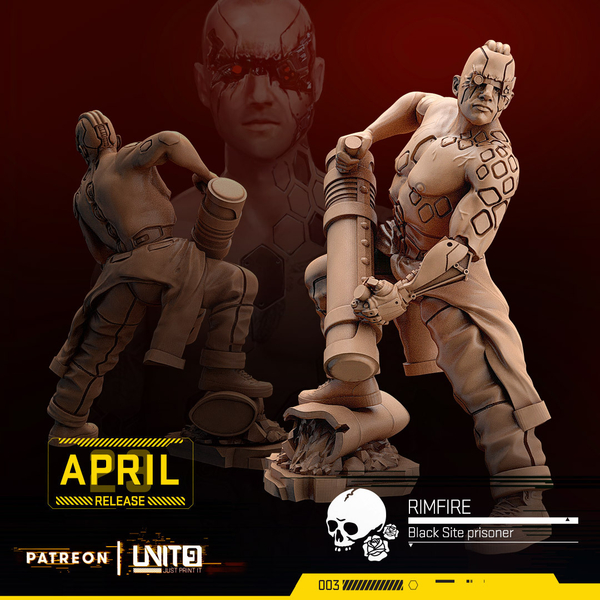 Тюремные бунты Cyberpunk - Prison Riots Миниатюры 32-56-75mm (56mm / 5)